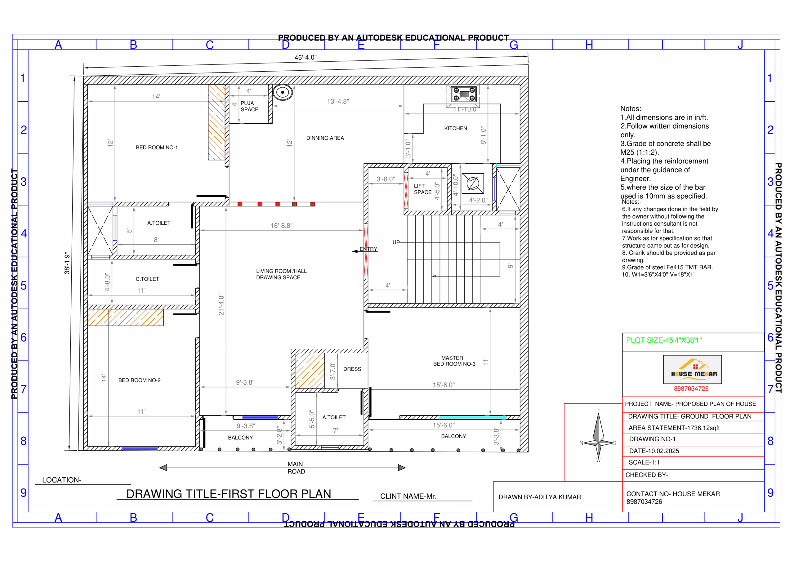HouseMaker - Architect company of Bihar 41 Drawing1-Model-137-1