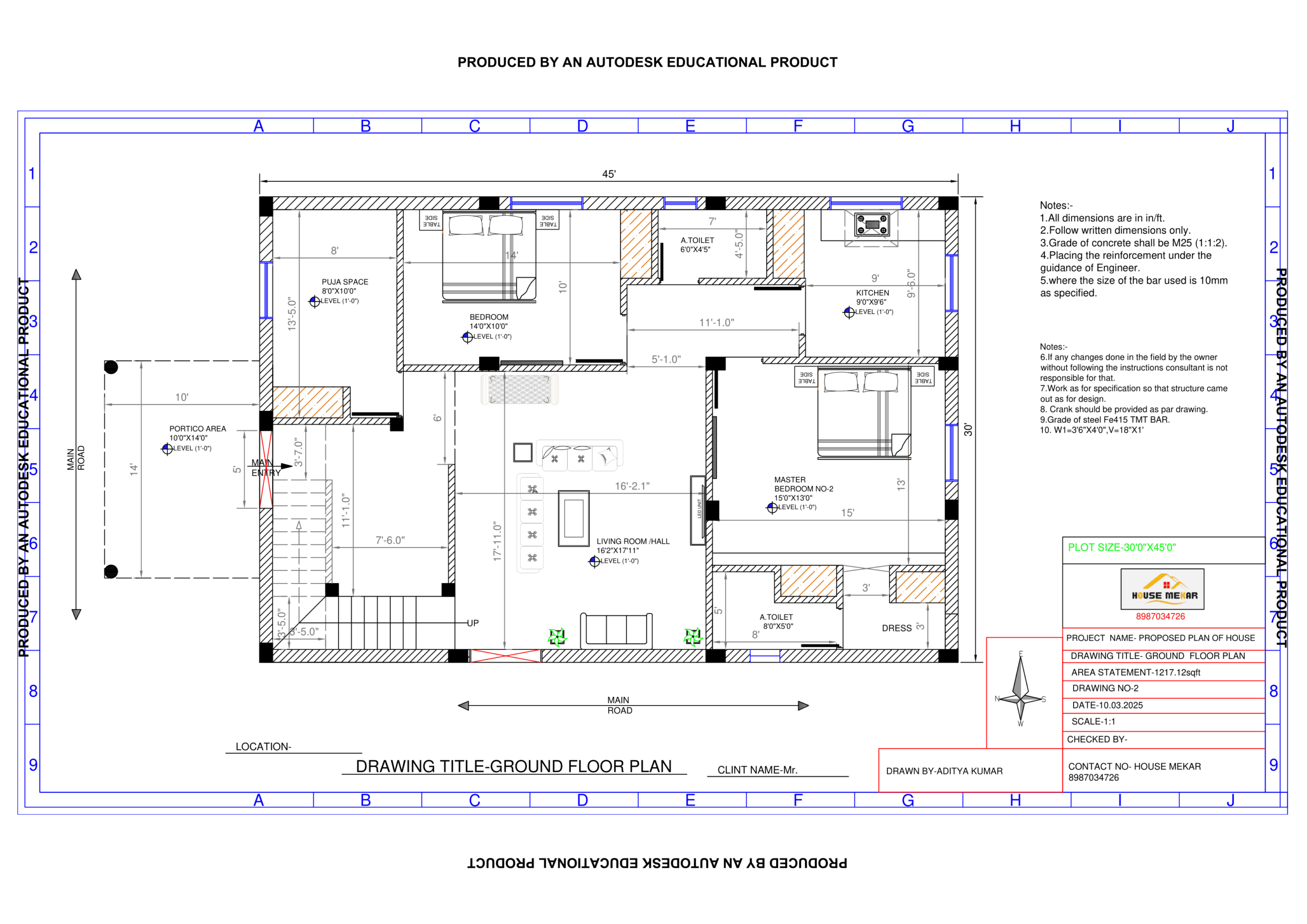 HouseMaker - Architect company of Bihar 39 Drawing1-Model (2)-1