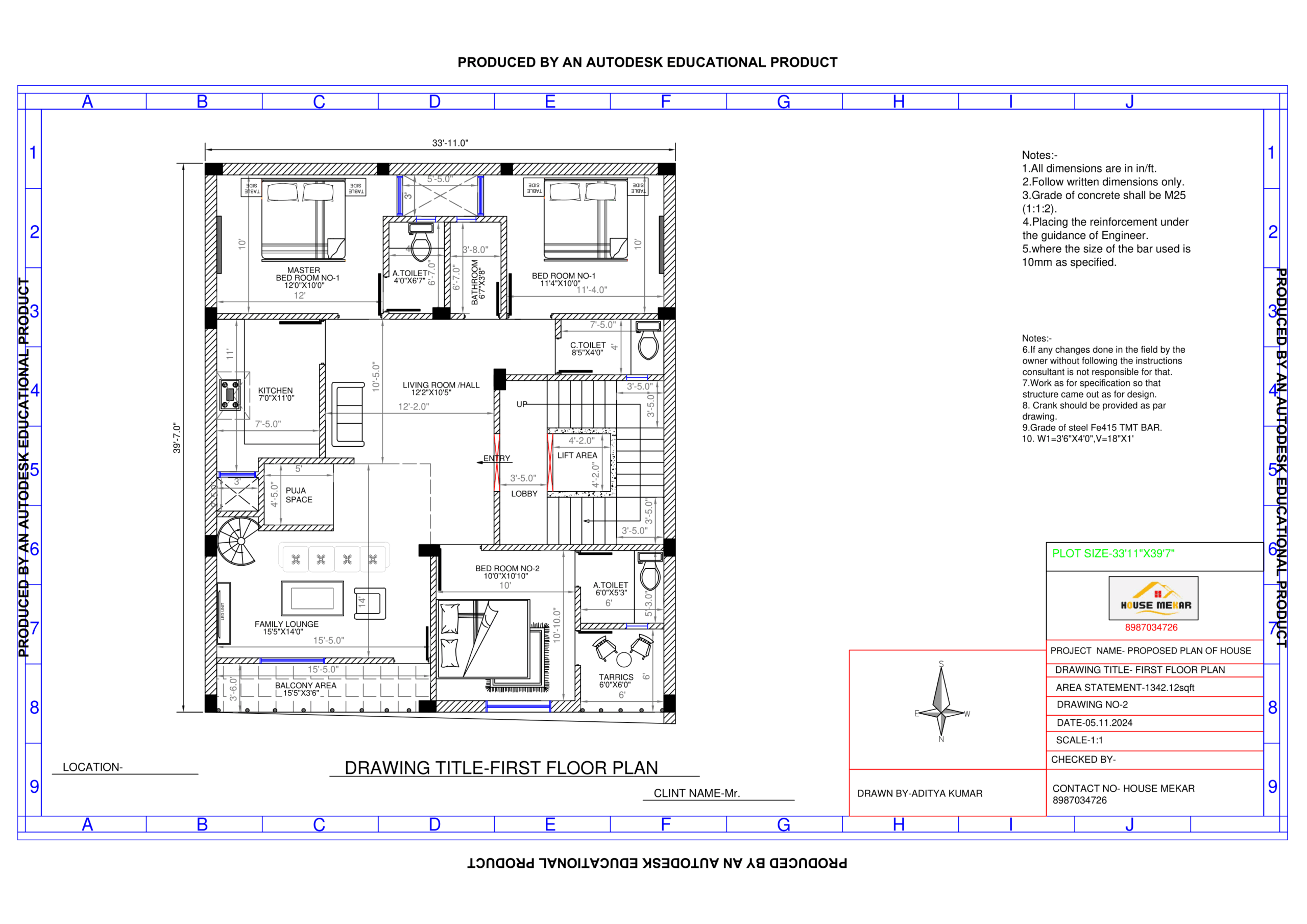 HouseMaker - Architect company of Bihar 43 Drawing2-Model (1)-1